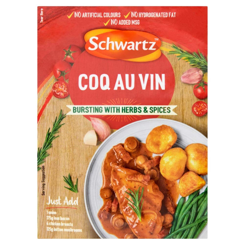 Schwartz Coq Au Vin Recipe Mix 35G Red