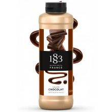 1883 Maison Routin Chocolate Sauce 500ml – Gourmet Topping for Desserts, Cocktails, Hot Chocolates, Made with Natural Cocoa, Vegetarian, Nut-Free