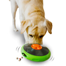 Sniffiz SmellyUFO Durable Interactive Treat Dispensing Puzzle/Enrichment Toy for Dogs - Mind Stimulating Food Game/Slow Feeder/Wobble Toy