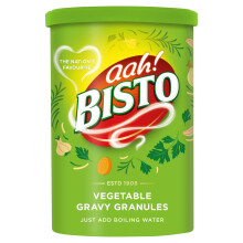 Bisto Flavoursome & Delicious Vegetable Gravy Granules, 190 g Drum (Pack of 1)