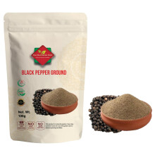 Black Pepper Ground (100g/3.52oz) | Black Pepper Powder | Ground Piper Nigrum | Kaalee Mirc Ground | Kali Mari Powder| Kaali Mirch