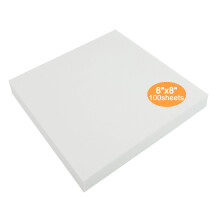 New brothread Tear Away Machine Embroidery Stabilizer Backing 8"x8" (20cmx20cm) - 100 Precut Sheets - Medium Weight 50gm (1.8oz)