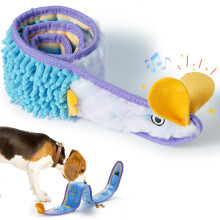 Nocciola Eel Interactive Squeaky Dog Toys (79cm) for Mental Stimulating, No Stuffing Intelligence Puzzle Dog Toy to Keep Them Busy