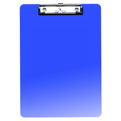 SECO A4 Plastic Translucent Clipboard - Blue