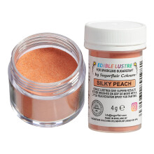 Sugarflair Silky Peach Edible Lustre Dust (E171 Free), Add a Lustrous Shine to Cakes or Decorations. Brush On or Add Rejuvenator to Create