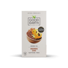 Good Earth Tea Co. Rooibos Chai Tea Bags – Spiced Chai Blend with Rooibos, Cardamom, Clove and Black Pepper – 15 Plant-Based Teabags