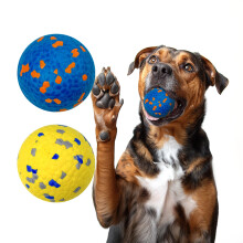Lepawit Tennis Ball Dog Toys for Aggressive Chewers, Bouncy Indestructible Teething Chew Ball for Small Medium Large Dogs