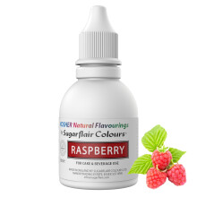 Sugarflair Raspberry Flavouring - Natural Food Flavouring for Baking, Cakes, Ice Creams, Chocolates