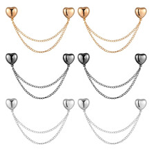 6pcs Magnet Clothing Pins, Metal Magnetic Clothing Clips with Chain Multi-Use Strong Magnet Pin Magnetic Button Clips for Fixing Hem of Clothes Long