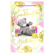 Me to You Tatty Teddy Cute 3D Photo Finish Keepsake Birthday Card For A Special Granddaughter - Official Collection