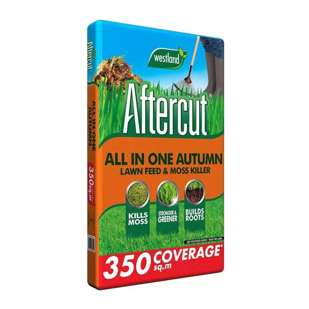 Westland Aftercut All In One Autumn Lawn Feed And Moss Killer 350M2 (20400587)