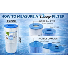 Hot Tub Filter PWW50, Darlly SC714, Blue Whale Spa, Superior, Unicel 6CH-940, Pleatco PWW50P3, Filbur FC-0359, Waterway 817-0050 -