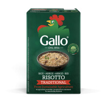 Riso Gallo Vegan Risotto Traditional, 500 g (Pack of 1)