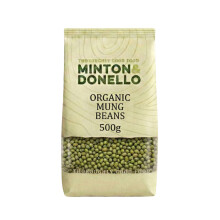 Minton & Donello Organic Mung Beans 500g – Versatile Green Gram for Soups, Curries & Salads, Naturally Protein-Rich