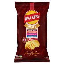 Walkers Meaty Variety Multipack Crisps 12x25 g