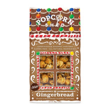 Popcorn Shed Gingerbread Gourmet Popcorn (1 x 80g) - Vegan Gingerbread Caramel Gourmet Popcorn, Easy & Low Calorie Snack, Perfect for Parties