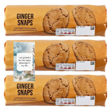Hamper Bundle Ginger Snaps, Traditional Biscuits with Light Brown Sugar for a Caramelised Flavour 250g (3 Pack) – Gift By Oerich