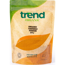 Trend Organic Turmeric Powder, 250g - Versatile Kitchen Essential, Ideal Spice for Baking and Cooking with Earthy Flavour, Certified Organic, Vegan