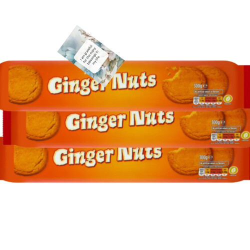 Biscuits Bundle With Ginger Nuts Biscuit Treats 300g (3 Pack) – By Oerich Gift