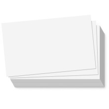 S&O 300gsm 3x5” Postcard Paper Cardstock (Both Sides Blank) for Art or Blank Note Sheets for Mailing. White Plain Greeting Slips