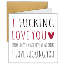 Funny and Rude Valentines Card Boyfriend | Sexy Joke Valentine’s Day Card for Husband Wife Girlfriend Him Her Anyone