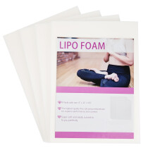 Weishuo 4 Pack Lipo Foam Pads for Post Surgery Liposuction Flattening Abdominal Compression Garments Extra Thick AB Board Foam Sheets for Lipo