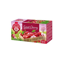 Teekanne Sweet Cherry All Natural Fruit Flavored Infusion Tea with Rosehip, Hibiscus and Sweet Blackberry Leaves 20 Teabags