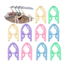 CRITIVE-STravel Coat Hangers Adult Set of 10 - Hangers Space Saving - Folding Plastic Clothes Hangers Portable suitable for Outdoor Camping Travel