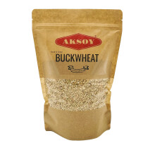 AKSOY Buckwheat 1,25KG Hulled Buckwheat Groats | Raw, Whole, Vegan, Non-GMO, Use for Porridge, Granola Bars, Salads, as a Side Dish, and More