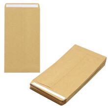HXMJIED 50 Pcs Kraft Paper Envelopes, 16.5x10cm, Self-Adhesive Kraft Paper for Small Items, Mini Envelopes for Seeds, Money, Cash Gifts, Dinner Money