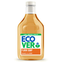 Ecover Floor Soap, Multi-Surface Floor Soap For A Bright Finish, Orange & Lemon Scent, Pack of 1, 1 x 1L