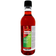 Aromhuset 500ml Rhubarb Soda Concentrate 500 ml - Make 12.5 Litres - Sugar Free - Make Fizzy Drink by Adding Flavouring to Carbonated Sparkling Water
