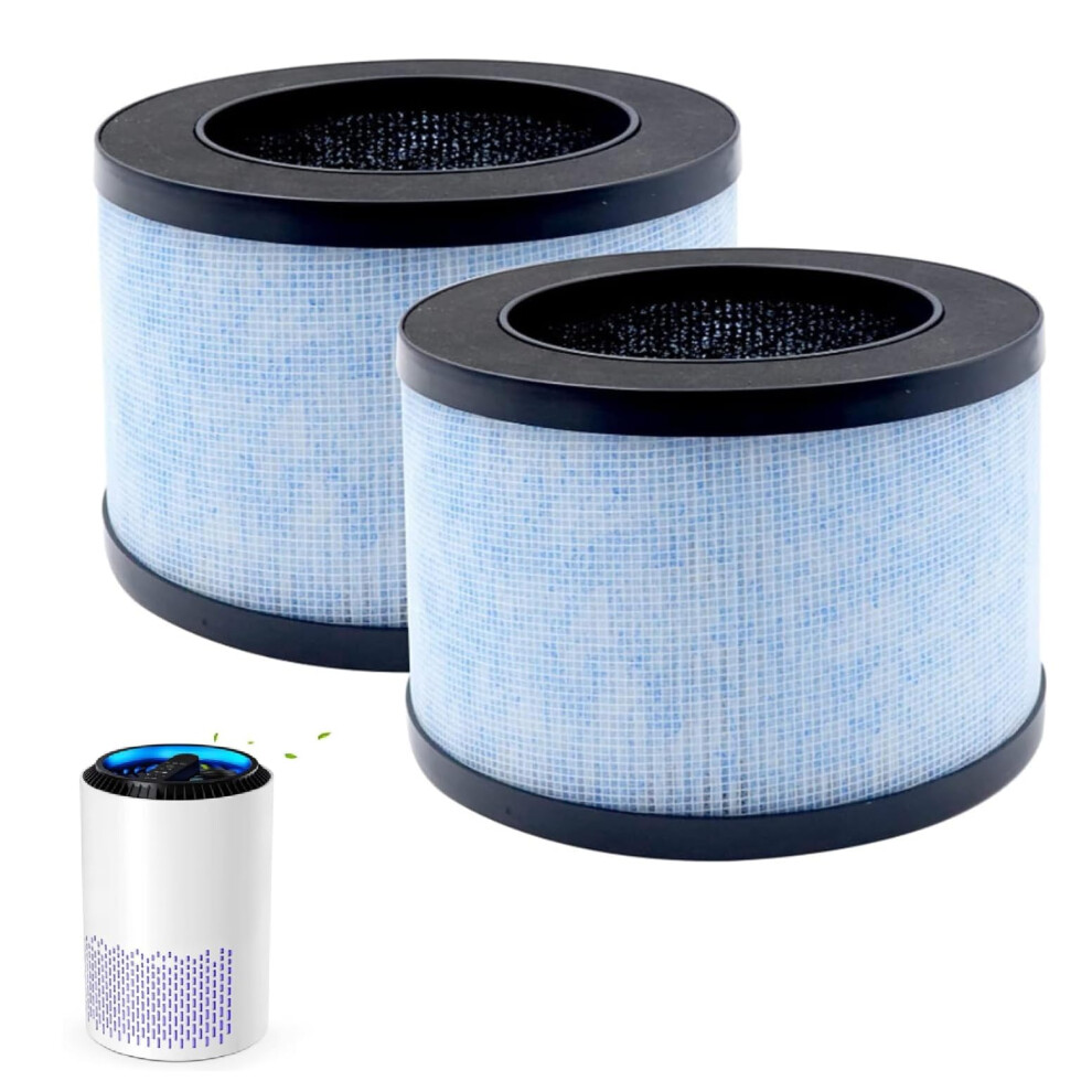 Iusot 2 Pack Dh-Jh01 & Dh-Jh06 For Conopu Air Purifier Filter, H13 Hepa Filter, Filter Compatible For Dh-Jh01/Jh06 Air Scrubber 5051227033819
