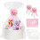 SelfTek Gift Basket Hamper Kit - Hamper Baskets for Gifts Empty with White Rope Basket, Cellophane Wrap 1