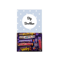 Big Brother Sweet Box Birthday Chocolate Gift Box Hamper - 8 Full Size Bars Chocolates Birthday Christmas New Baby Present