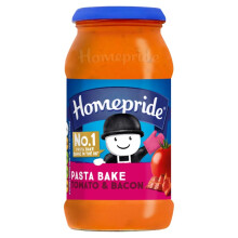 Homepride Tomato & Bacon Pasta Bake, 485 g Jar (Pack of 1)