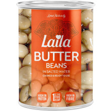 Laila Canned Butter Beans 400G (Cannelli Beans in Salted Water)