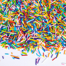Twisweet Rainbow Sprinkles 250g, Colorful Sugar Strands for Cake Decorating, Edible Confetti Jimmies Sprinkles
