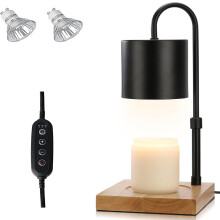 MQFORU Candle Warmer Lamp, Electric Candle Warmer Lamp with 2H/4H/8H Timer Dimming Height Adjustable Safety Night Lamp