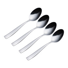 Viners Everyday Purity Dessert Spoons Set of 4 | Stainless Steel Cutlery | Mirror Polished Finish | Dishwasher Safe | Elegant Everyday Dining
