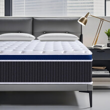SEZMOONSI 4FT6 Double Mattress, 9.1 Inch Gel Memory Foam Hybrid Mattress, Pocket Sprung Orthopedic Support, Breathable Cover, 100-Night Trial