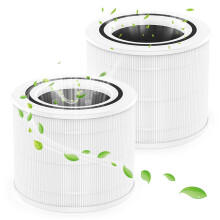 2 Pack Core 300 Replacement Filter for LEVOIT Core 300/ Core 300S Air Purifier, 3-in-1 Filtration HEPA Filter+Activated Carbon System