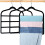Trouser Hanger Space Saving Clothes Velvet Hanger with 4 Layers Slacks 1