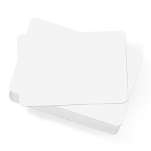 OFFCUP A6 Blank Message Paper, 54pcs 250gsm 4x6” White Post Cards, Round Corners
