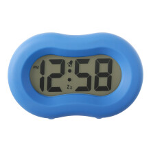 Acctim Vierra Digital Alarm Clock Smartlite Superbrite Crescendo Alarm Silicone Case Moroccan Blue