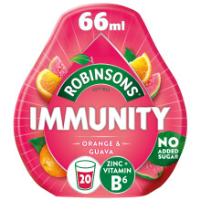 Robinsons Immunity Benefit Drops Orange & Guava, with Vitamin C and Zinc - 66ml