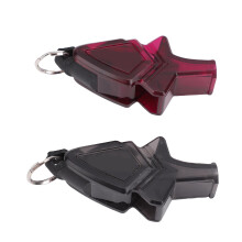 2er Pack ABS-Pfeifen – Laut – Transparent Schwarz
