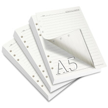 SWTYExt A5 Refill Paper Lined, 3 Packs A5 Paper Refillable Note Paper 180 Sheets 6 Holes A5 Paper Refillable Refill Ring Binder Inserts for A5