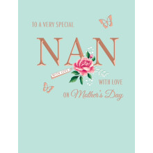 Avant Garde Studios Mother's Day Card, To a Special Nan With Love - 8 x 6 inches