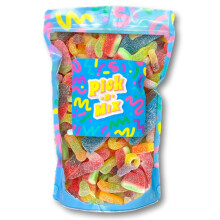 Fizzy Sweets Pick and Mix – Fizzy/Sour Sweets Classic Retro Pick and Candy Selection – Sour Sweet Mix By The Sweet Treat Gifting Co.